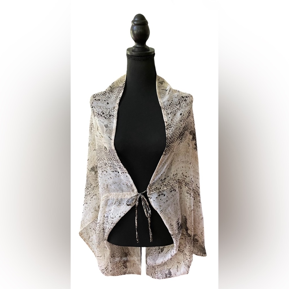 Express: Snakeskin Bolero Wrap Coverup OS